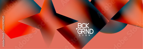 Fluid color geometric shapes abstract background. Vector Illustration For Wallpaper, Banner, Background, Card, Book Illustration, landing page