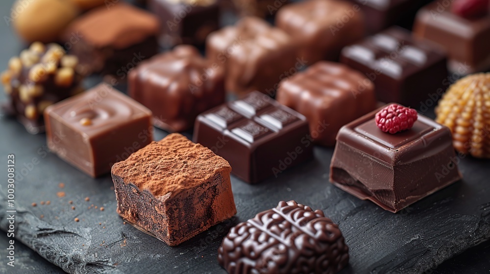 Assortment of Delicious Chocolates Assortment of Delicious Chocolates