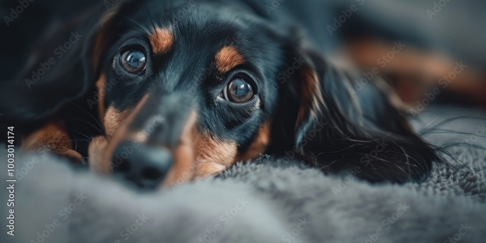 Dachshund pet in distress due to vomiting issues. Dachshund pet in distress due to vomiting issues.