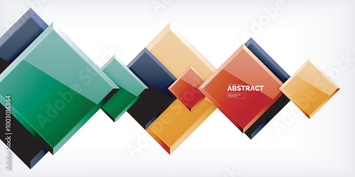 Free Download Shiny glossy metallic or plastic square design background. Vector Illustration For Wallpaper, Banner, Background, Card, Book Illustration, landing page - GFXLoad