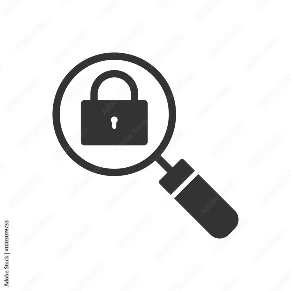 Search lock Icon Search lock Icon