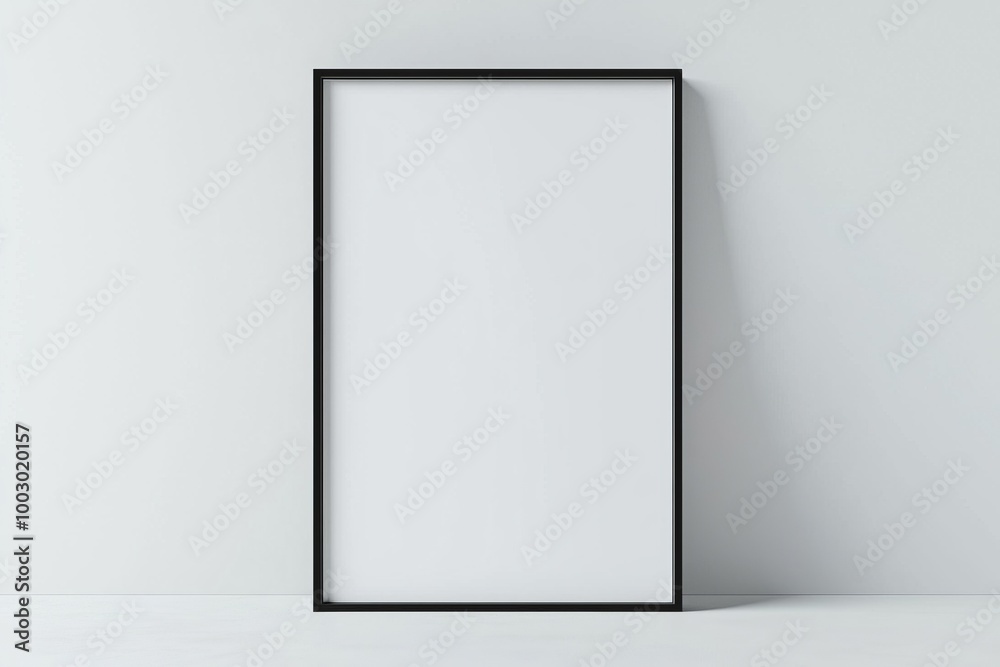 A3 Poster Mockup on White Background created with Generative AI A3 Poster Mockup on White Background created with Generative AI