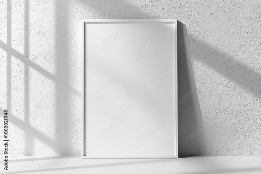 A3 Poster Mockup on White Background created with Generative AI A3 Poster Mockup on White Background created with Generative AI