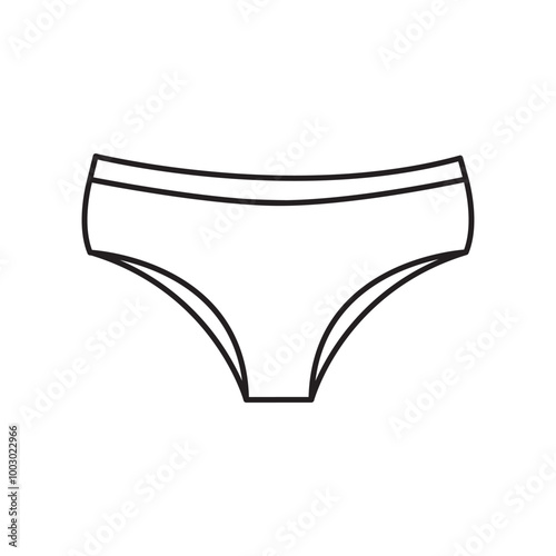 period panty icon vector eps 