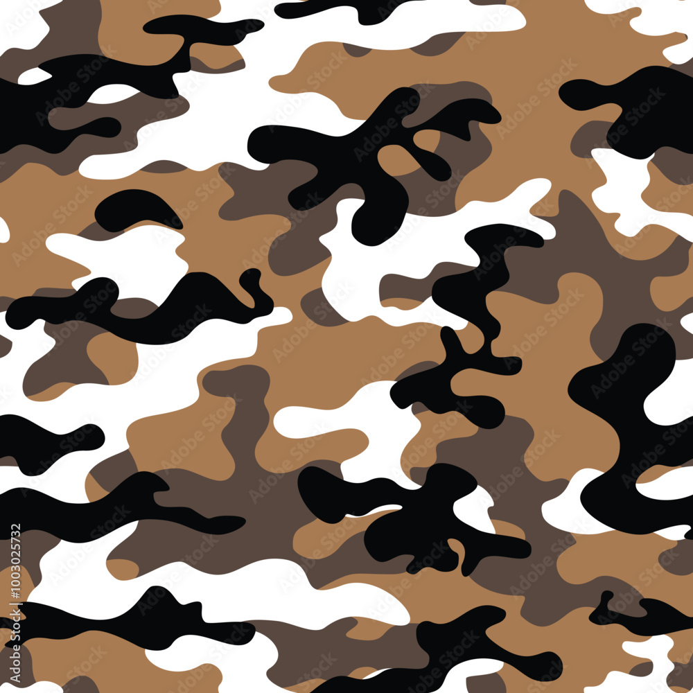Naklejka premium modern camouflage background, stylish vector pattern, military texture