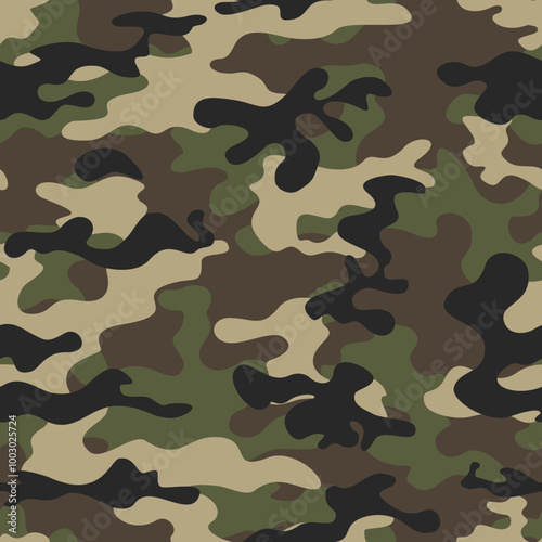 
abstract camouflage army texture, forest seamless modern design, vector illustration for textiles