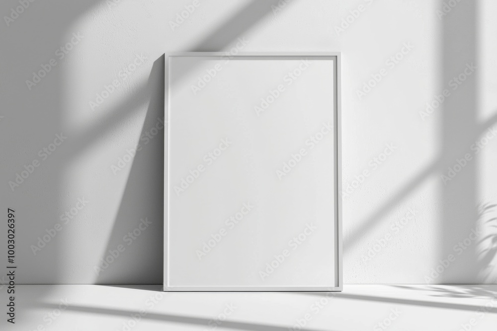 A3 Poster Mockup on White Background created with Generative AI A3 Poster Mockup on White Background created with Generative AI