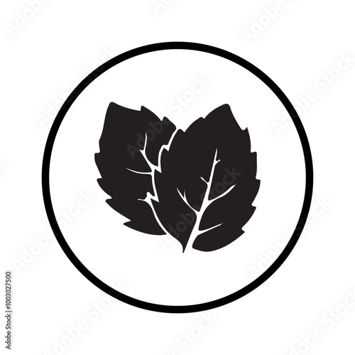 tulsi neem leaves icon vector eps