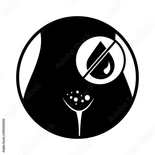 women intimate wash icon vector eps
