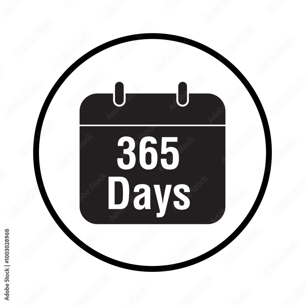 365 days calendar icon vector eps 365 days calendar icon vector eps