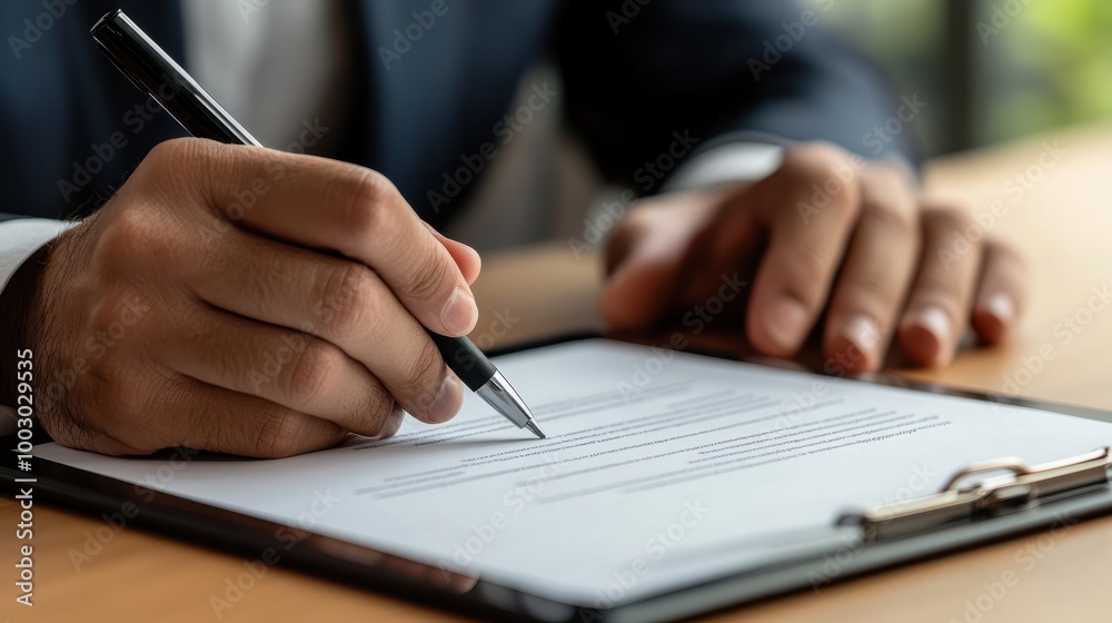 A person signing a contract on a tablet with a stylus, blending tradition with technology A person signing a contract on a tablet with a stylus, blending tradition with technology