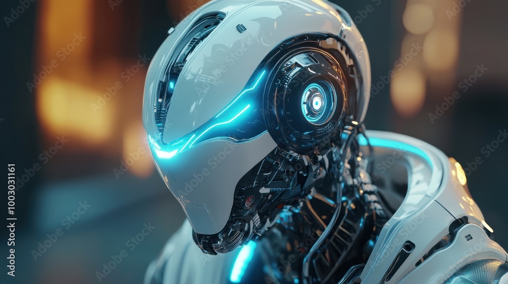 AI Analytics robot background AI Analytics robot background