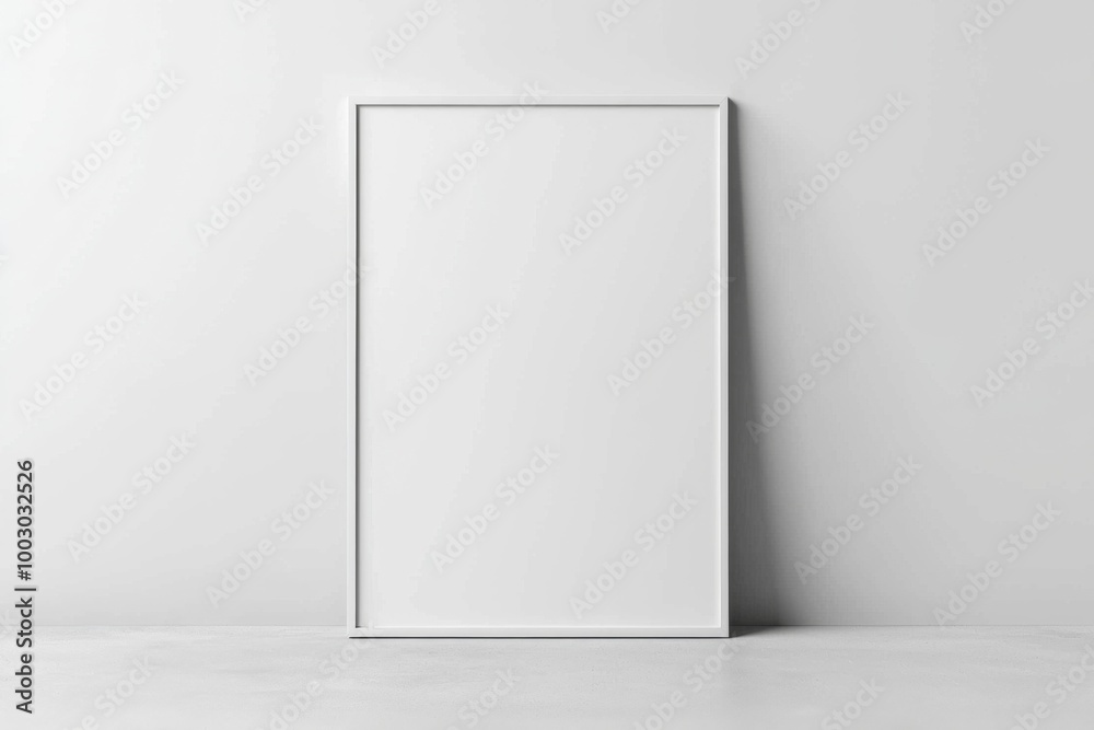 A3 Poster Mockup on White Background created with Generative AI A3 Poster Mockup on White Background created with Generative AI