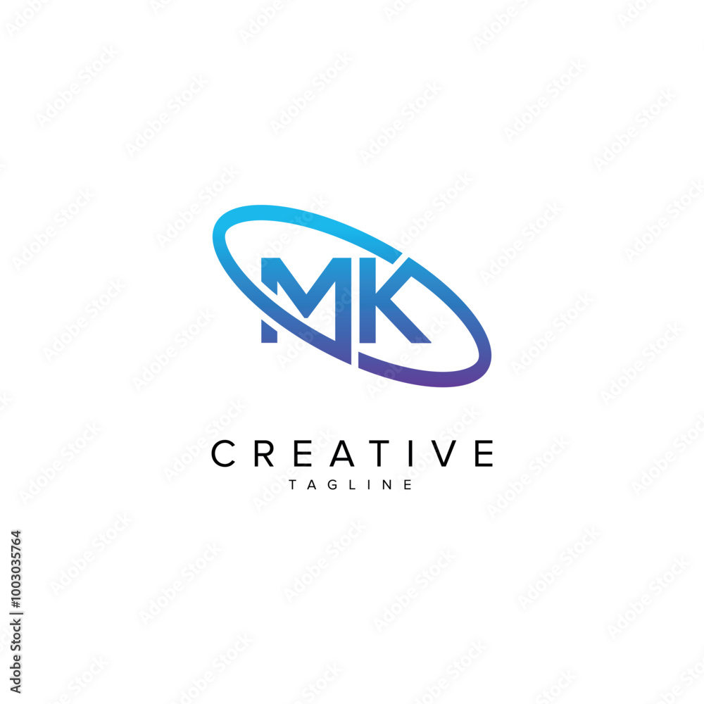 Modern Letter MK KM and Planet Logo Design. Initial Vector Elements. Modern Letter MK KM and Planet Logo Design. Initial Vector Elements.