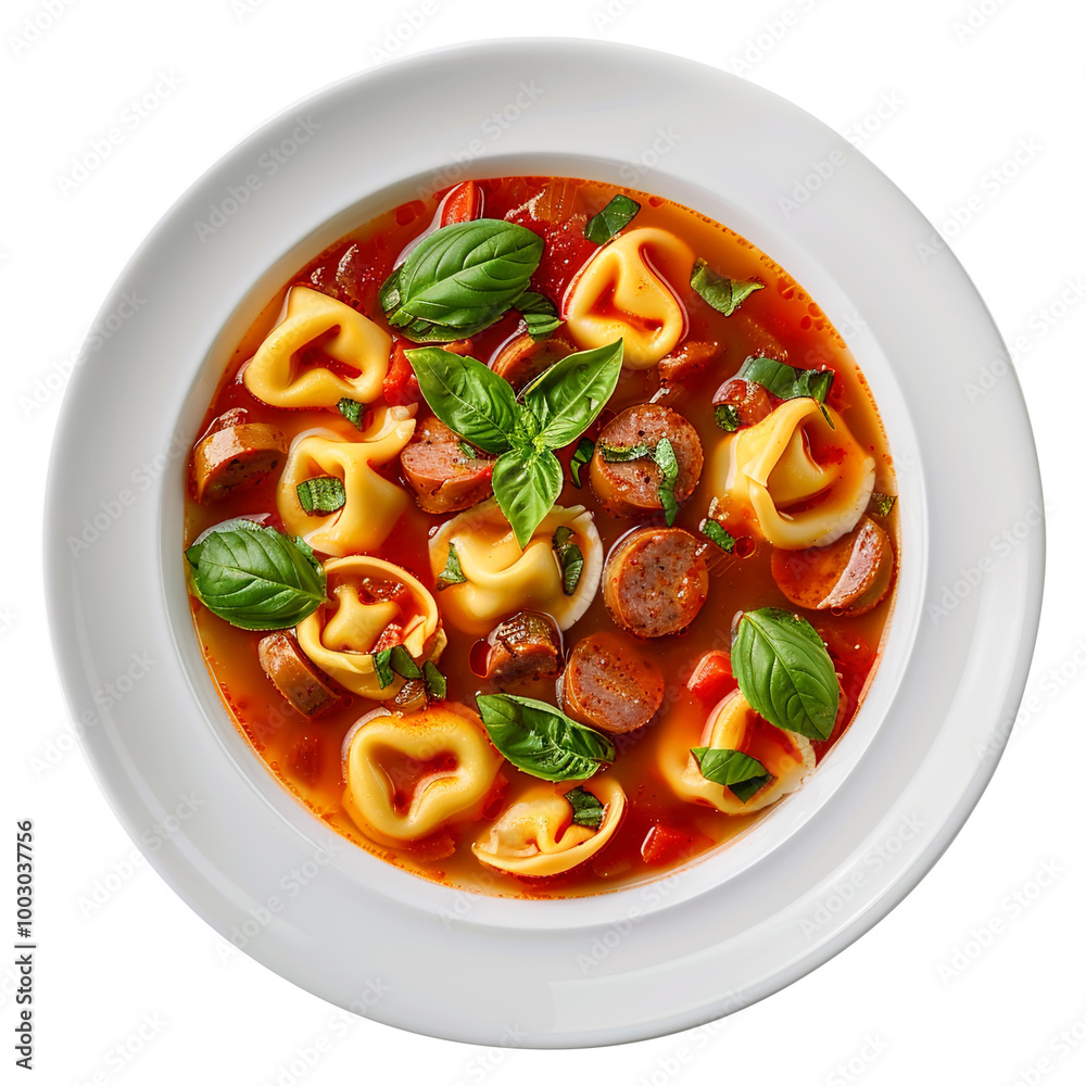tortellini soup isolated on transparent background remove png, clipping path tortellini soup isolated on transparent background remove png, clipping path