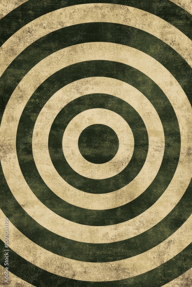Swirling green and beige retro pattern creating a dynamic focal point on a textured surface Swirling green and beige retro pattern creating a dynamic focal point on a textured surface