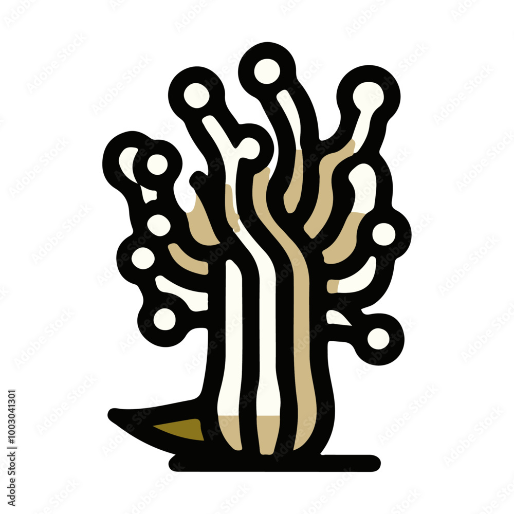 Obraz premium Mushroom Icon Vector Design Element: Cute and Detailed Graphics for Nature and Food Illustrations