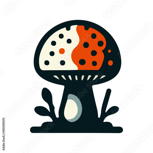 Mushroom Icon Vector Design Element: Cute and Detailed Graphics for Nature and Food Illustrations