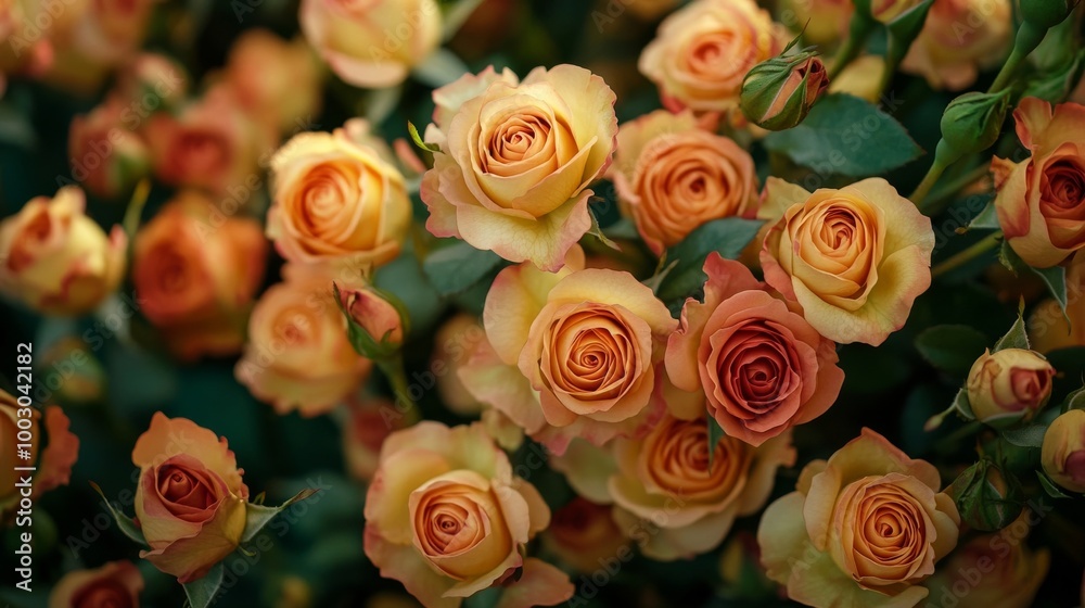 Gorgeous yellow-red rose arrangement. Gorgeous yellow-red rose arrangement.