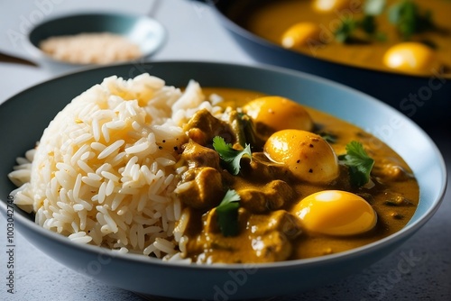 Fluff and Cream The Perfect Pairing of Rice and Egg Curry photo