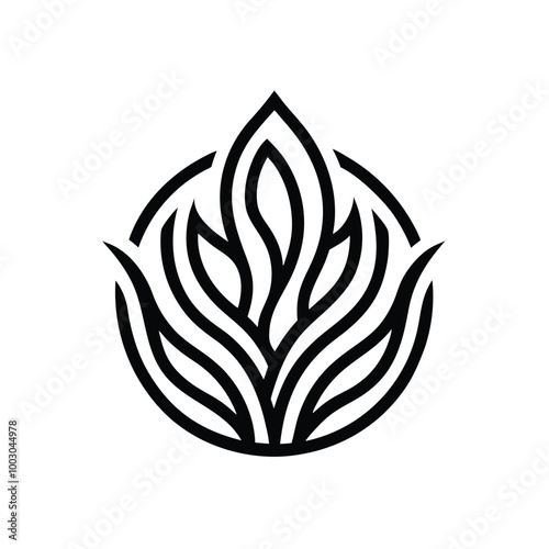 kelp logo icon vector design