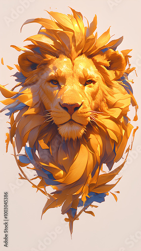 lion head logo	