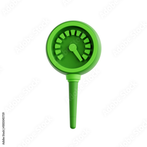 Green Compost Thermometer with Dial