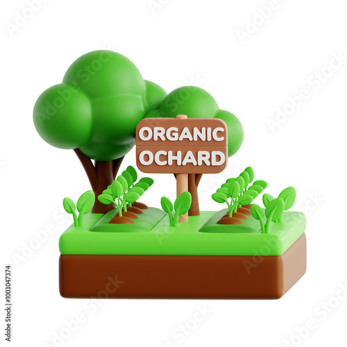 Organic Orchard with Sustainable Farming