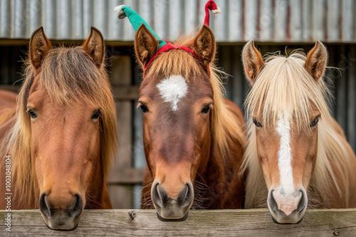 Christmas Horses, Elves Hat