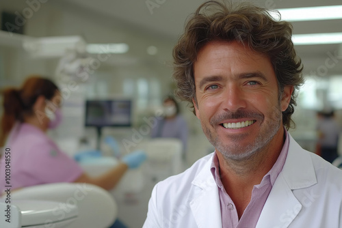 dentist on white background