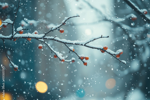 snow fall background