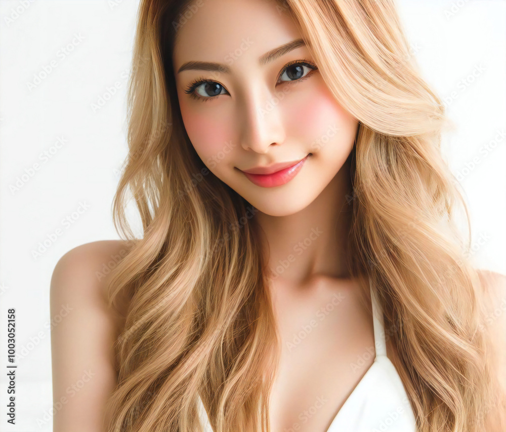 白い水着の美女
白い水着の美女