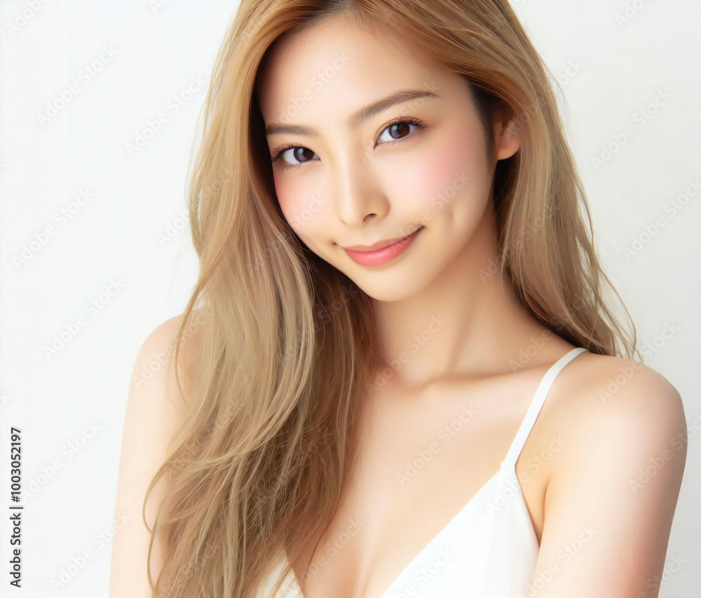 白い水着の美女
白い水着の美女