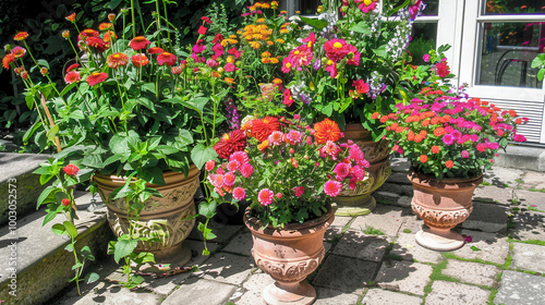 Detailed Colorful Flowers -...