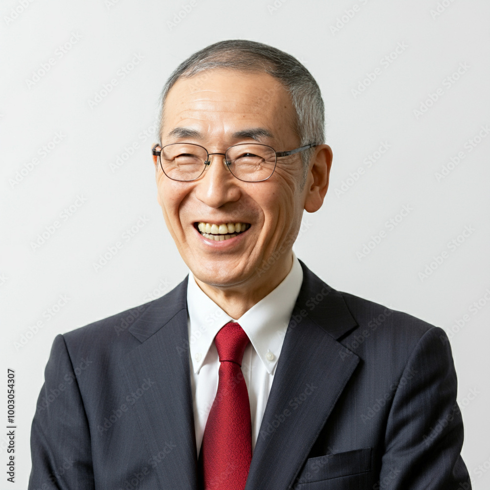 笑顔のビジネスマン, 60代男性