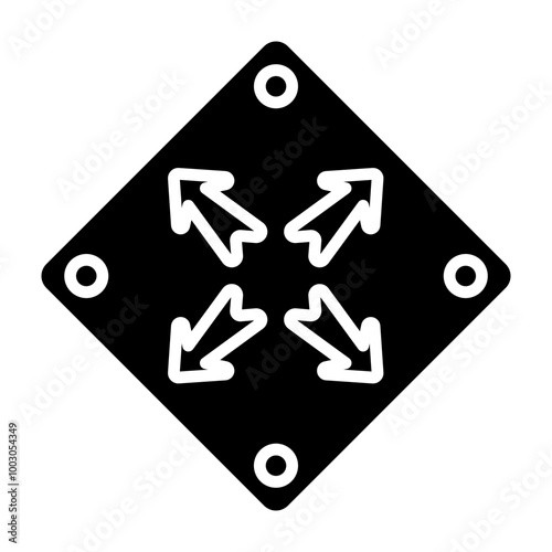 Resize Glyph Icon Design