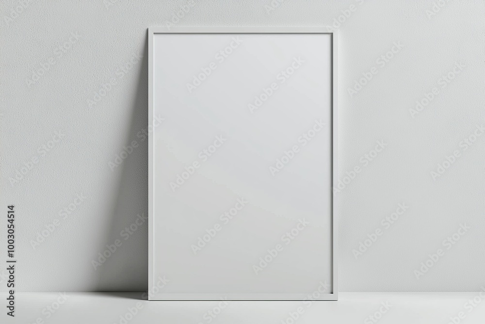 A3 Poster Mockup on White Background created with Generative AI A3 Poster Mockup on White Background created with Generative AI
