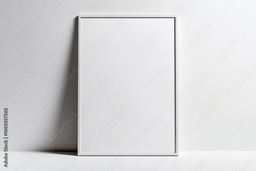 A3 Poster Mockup on White Background created with Generative AI A3 Poster Mockup on White Background created with Generative AI