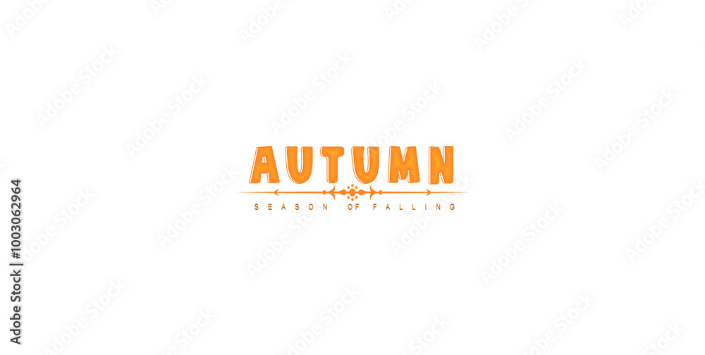 Autumn in white background, autumn mockup. autumn design , orange text . season of falling leaves , logo for business Autumn in white background, autumn mockup. autumn design , orange text . season of falling leaves , logo for business