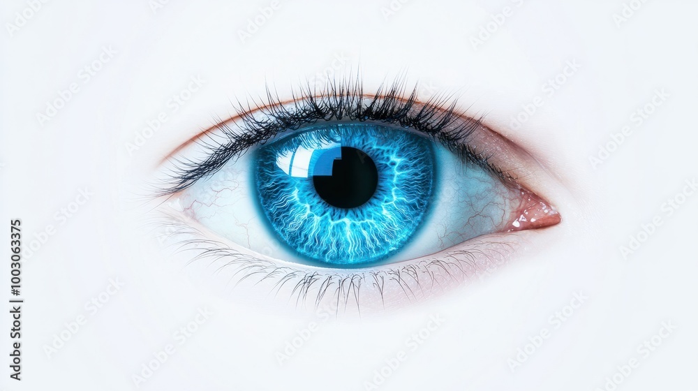 High quality blue eye vision future banner for promoting vision health and eye care High quality blue eye vision future banner for promoting vision health and eye care