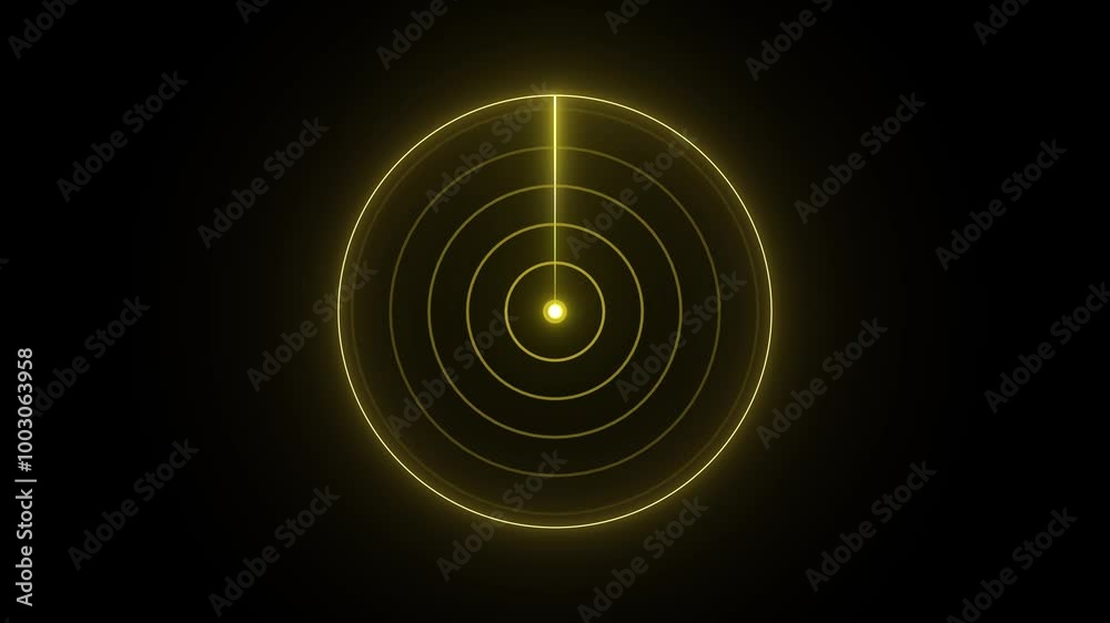 technology Hud radar screen animation. neon radar animation on black background. technology Hud radar screen animation. neon radar animation on black background.