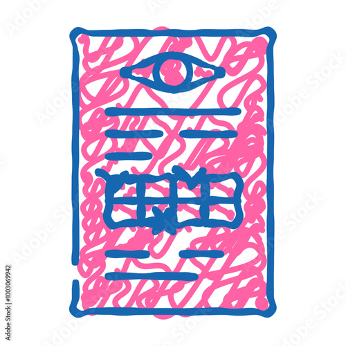 anamnesis ophthalmology doodle icon sketch vector. anamnesis ophthalmology sign. isolated symbol illustration