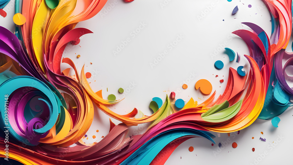 Fototapeta premium Colorful template design for greeting card. Invitation card template suitable for wedding, greeting, banner, cover. invitation card template design.