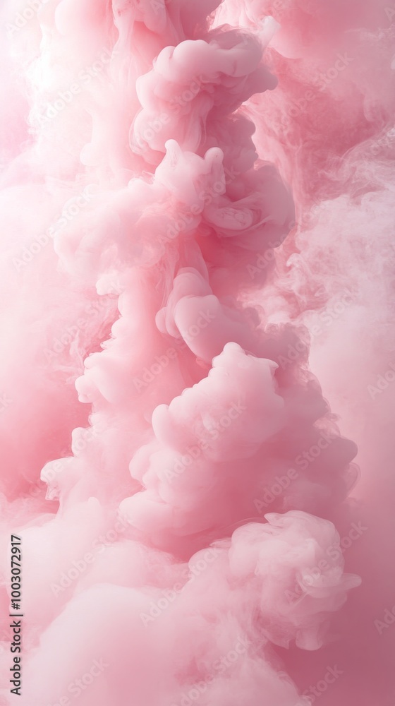 Pink and white abstract smoke swirling in Pink and white abstract smoke swirling in