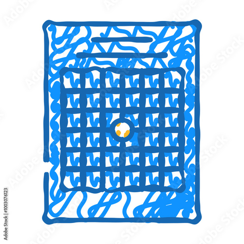 amsler table ophthalmology doodle icon sketch vector. amsler table ophthalmology sign. isolated symbol illustration
