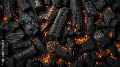 Photo luxuriously burnt wall texture on deep colorful fire charcoal background 