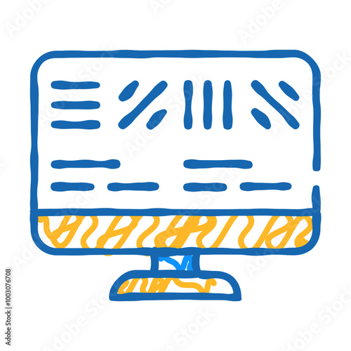 astigmatism test ophthalmology doodle icon sketch vector. astigmatism test ophthalmology sign. isolated symbol illustration