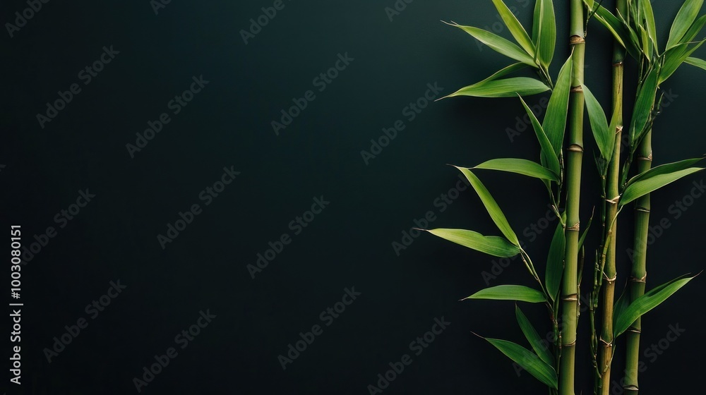 A close-up of bamboo stalks against a dark background, symbolizing tranquility and nature. A close-up of bamboo stalks against a dark background, symbolizing tranquility and nature.