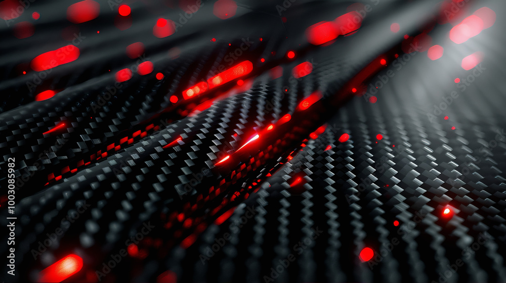 Abstract futuristic digital optical fiber technology background