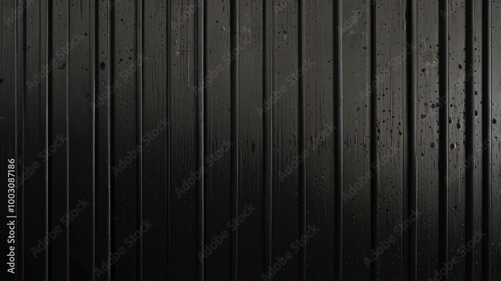 Elegant Arrangement of Black Textured Metal Sheets on a Roof, Showcasing Industrial Design and Contemporary Style. Elegant Arrangement of Black Textured Metal Sheets on a Roof, Showcasing Industrial Design and Contemporary Style.